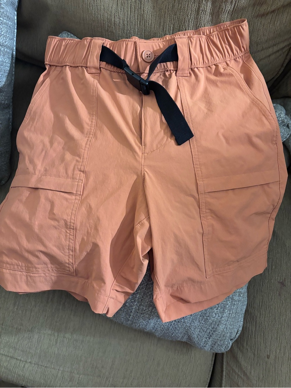 Sonoma Peach Cargo Shorts with Adjustable Belt